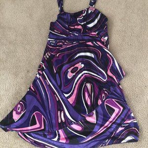 Amy Byer Baby Doll Dress for Girls - Pink & Purple -Size 16 New/NWT